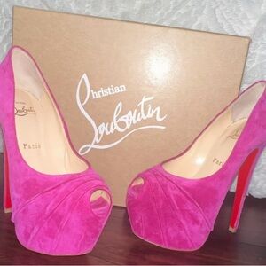 CHRISTIAN LOUBOUTIN Drapesse 160 Veau Velours *Only worn once*